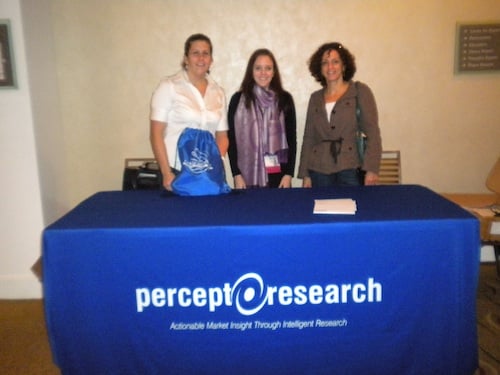 Percept Research booth Financial Times