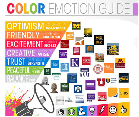 Business School Color Wheel for Social Branding Blog Article