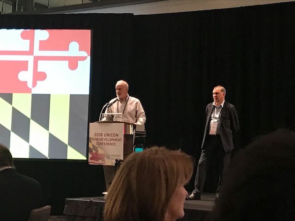 Bill Scheurer (UNICON Executive Director) and Peter Hirst (MIT Sloan, UNICON Board Chair)